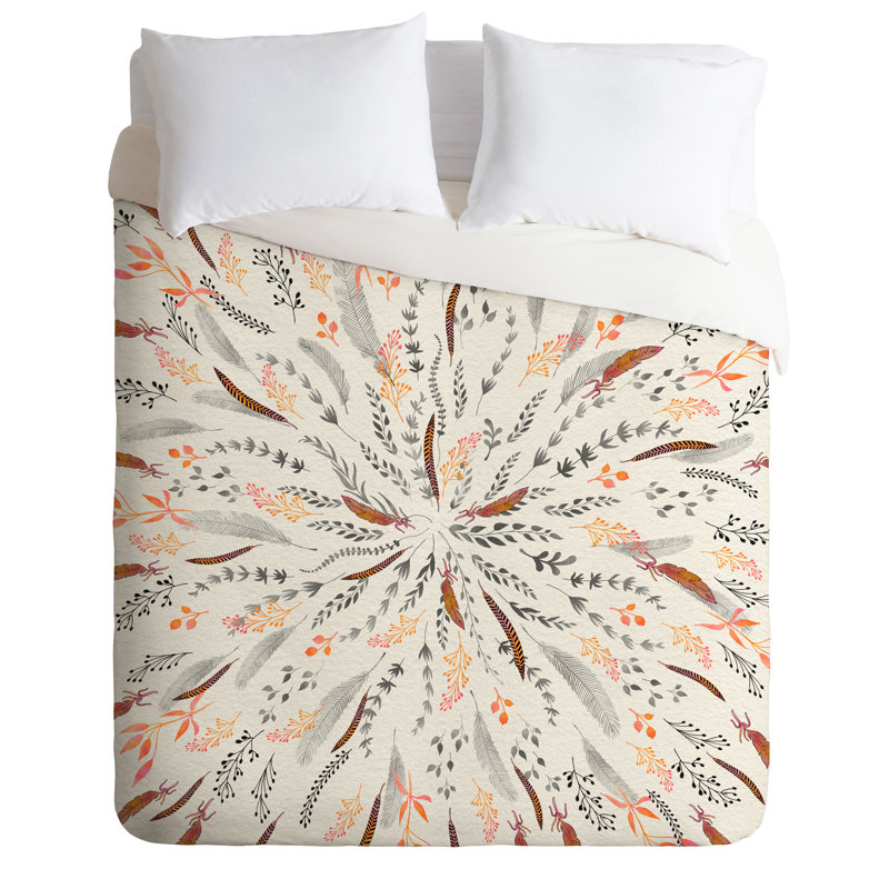 Ensemble de housse de couette Feather Roll, polyester, Housse de couette pour grand lit