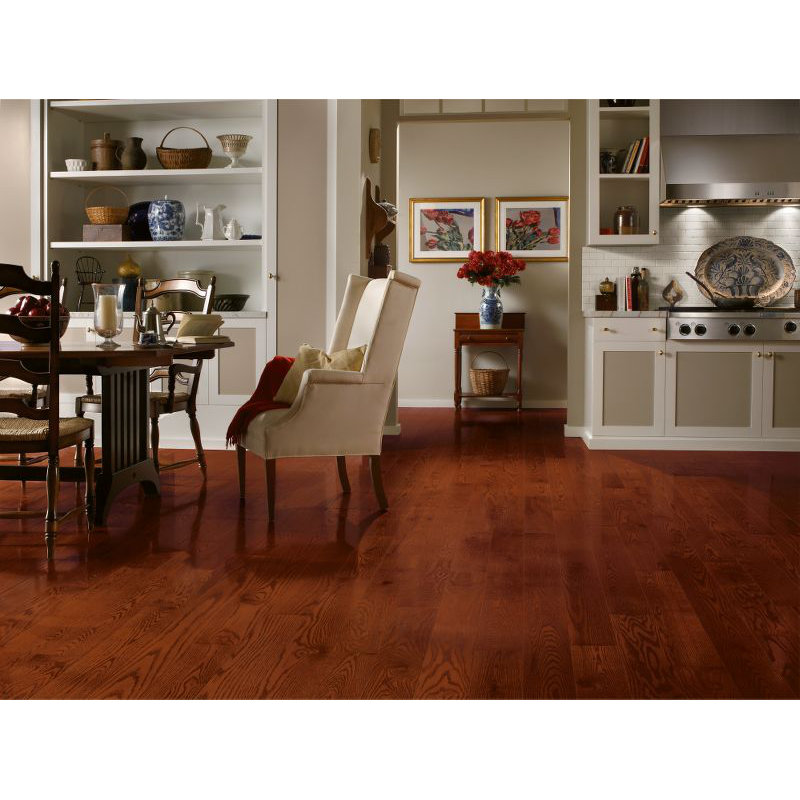 Oak 5'' W Hardwood Flooring, Cherry