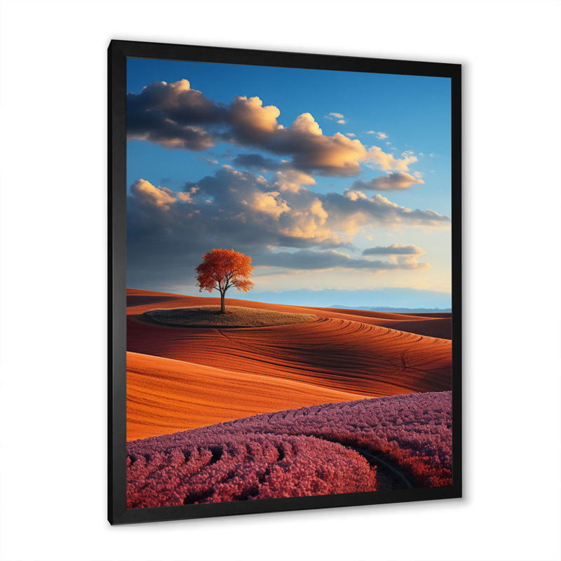 Landscape Colorful Horizons III " Landscape Colourful Horizons III ", Black Picture Framed, 20" H x 12" W x 1" D