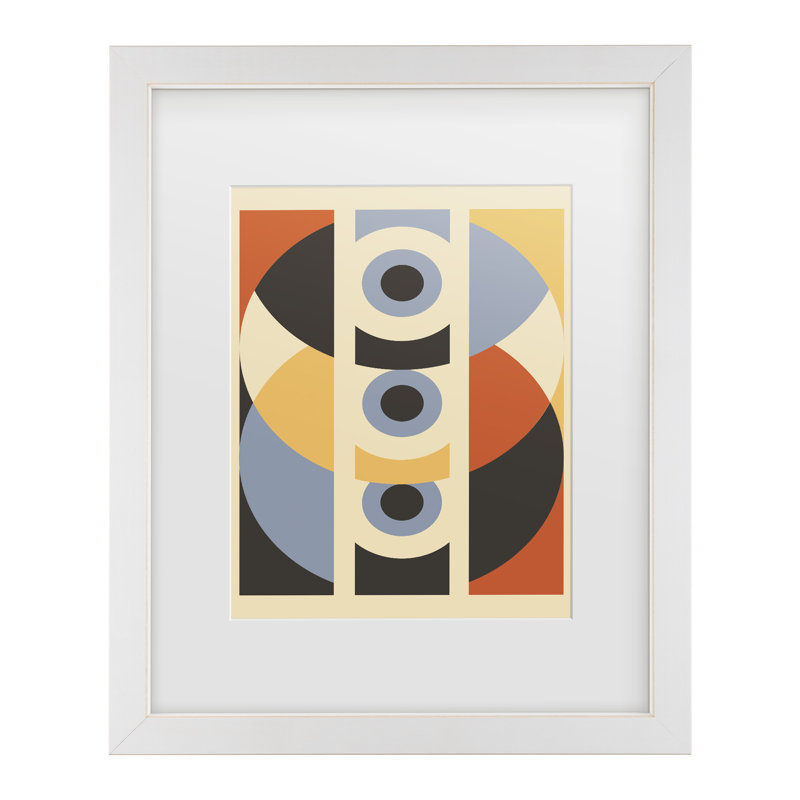 Art encadré à motif géométrique Jay Stanley, H 18 po x l 22 po, Blanc
