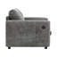 Fauteuil simple 42 po x 33 po avec chenille en mousse à double port, tirette et haute densité