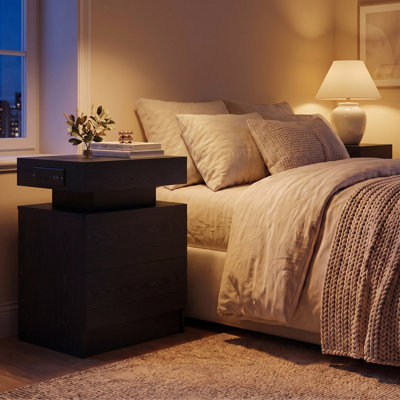 Westerly Wooden Nightstand with Charging Station