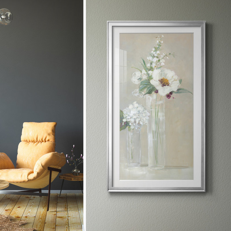 " Select Blooms ", 14.5" H x 26.5" W x 1.5" D, Silver