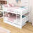 Hielkje Kids Full over Full Wood Bunk Bed with Twin Trundle and Ladder-1567345299
