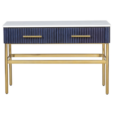 Harper 46.5'' Marble Top Console Table
