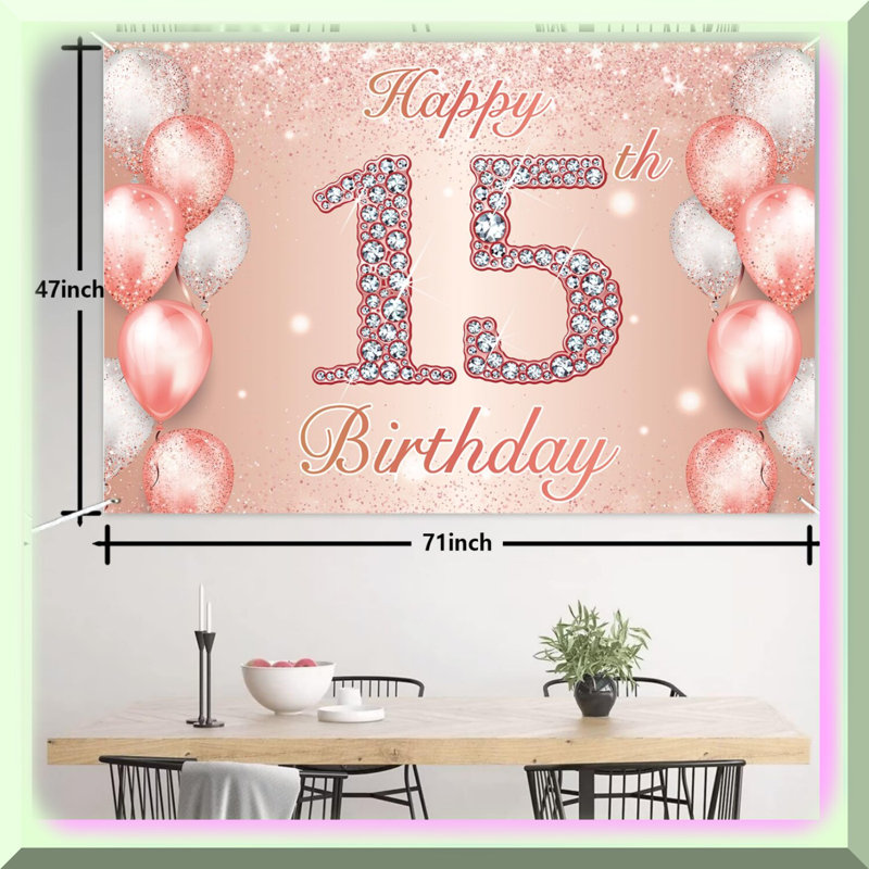 Boxing-Themed Party Backdrop Banner 70.87in x 47.24in