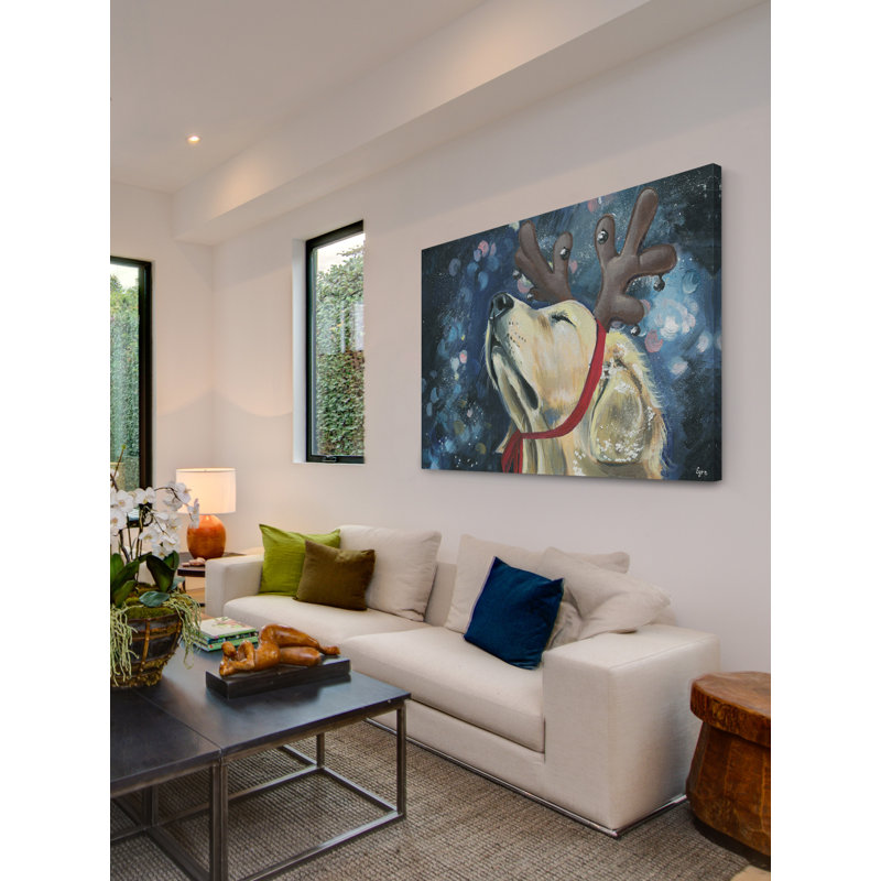 « renne lab », reproduction d’art sur toile tendue, H 16 po x l 24 po x P 1,5 po
