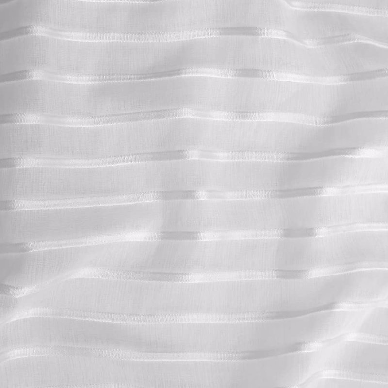Cayden Semi Sheer Curtain Pair, White, Width 140cm x Drop 225cm