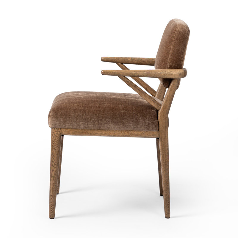 DEIDRE Upholstered Arm Chair, Altair Mushroom