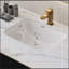 Meuble-lavabo 35,4 po à dessus en pierre frittée avec lavabo encastré-285487381
