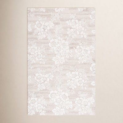 Hand-Tufted Wool Floral Rug