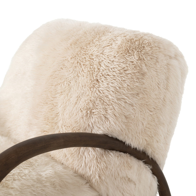 Sandro Leather Armchair, Chalet Shearling