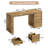55'' Home Office Desk with 3 Drawers