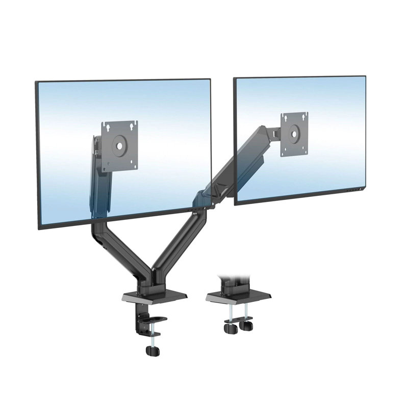 Dual Monitor Mount With Spring Arms