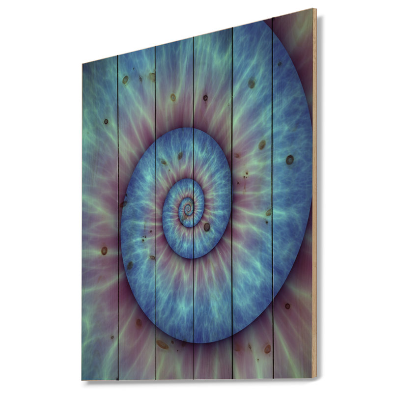 Motif de Fibonacci - impression d'art graphique, H 20 po x l 15 po x P 1po, Bois