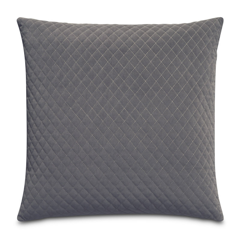 Gemma Velvet Square Pillow Cover & Insert, Dove