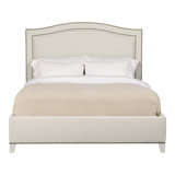 Caroline/Casey Queen Upholstered Low Profile Panel Bed