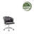 Koret Scalloped Velvet Office Chair-551745425