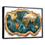 Schutte Emerald Crystals World Map Wood Slide II - carte du monde, art mural-442419968-351540964-442419973