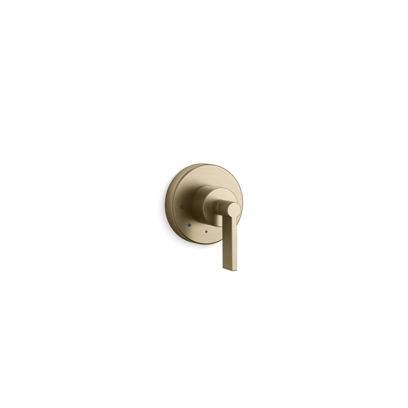 One™ Volume Control Trim, Lever Handle, Brushed French Gold