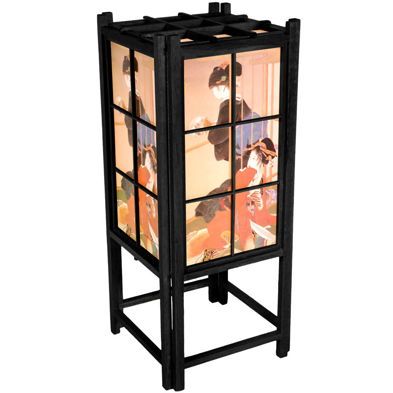 Lampe de table 18 po Keir Shoji, Naturel avec abat-jour Geisha