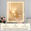 Vanity Mirror with Lights Makeup Mirror, Lightup Mirror with Smart Touch 3 Colour Modes and Brightness Adjustment, 10X Magnifying Glass,360° Rotation