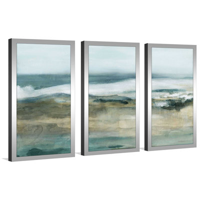 «Moody Seas I» par Carol Robinson - reproduction de cadre photo simple de 3 pièces