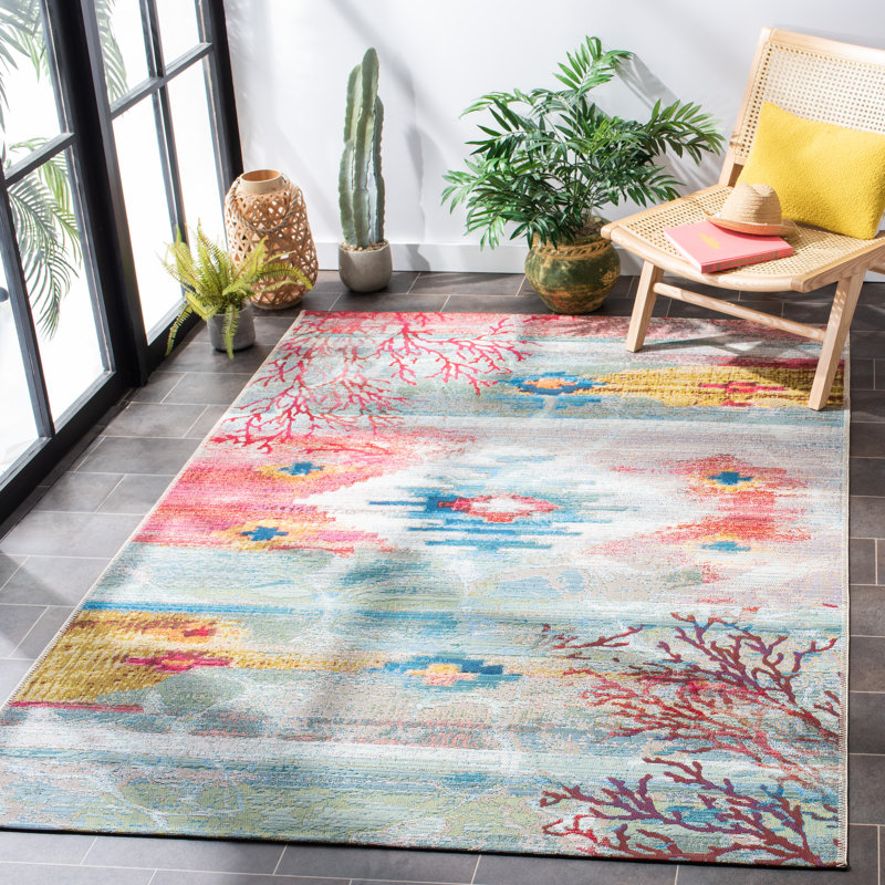 Kenric 500 Performance Southwestern Indoor/Outdoor Area Rug, Rectangle 8' x 10'5"