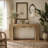 63" Console Table, Wooden Sofa Table Entryway Table with Storage