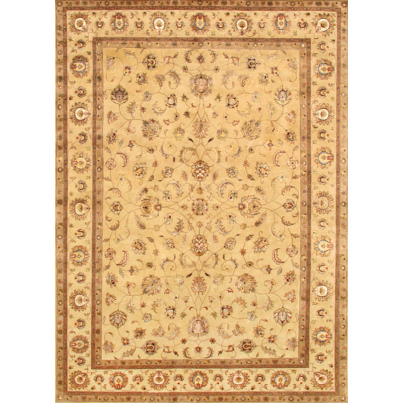 Agra Hand Knotted Viscose Oriental Indoor Rug