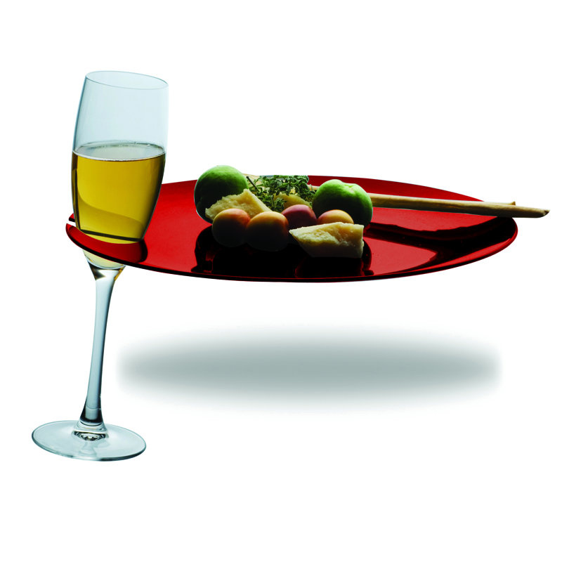 Plateau en polycarbonate, Rouge
