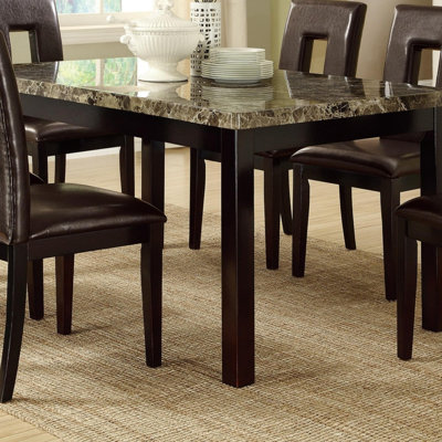 Dining Table Faux Marble Top