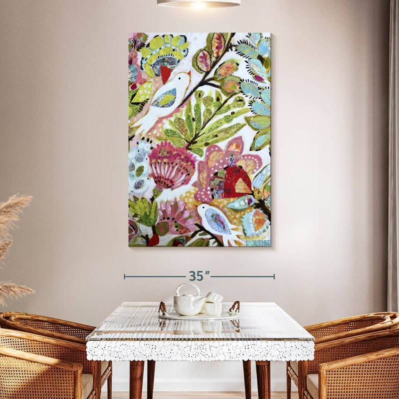 Harnek Paper Birds I, 51" H x 34" W