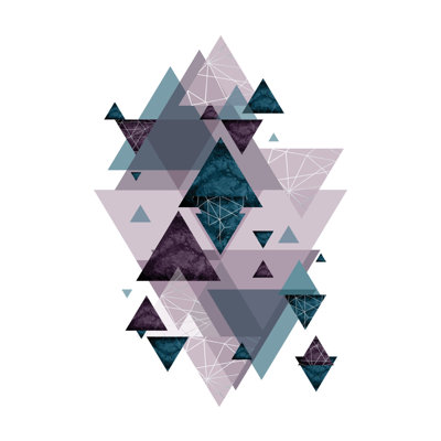 " Geo Triangles Soft Luxe "
