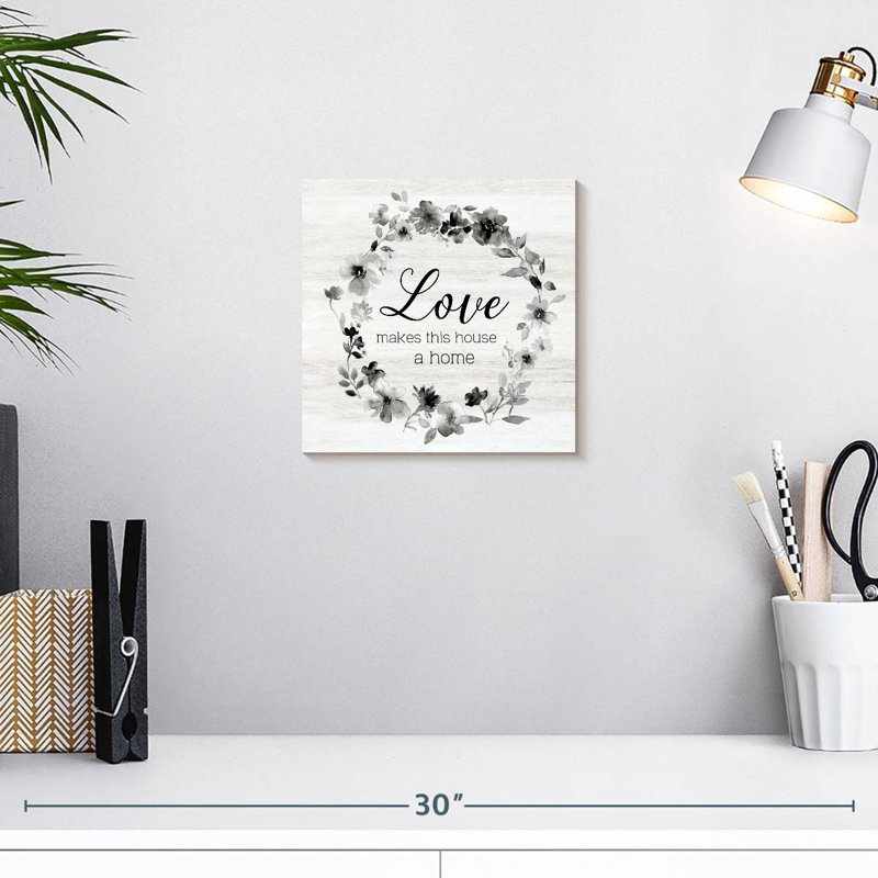 Plaque murale «Khylige Love Makes This House», H 10 po x l 10 po