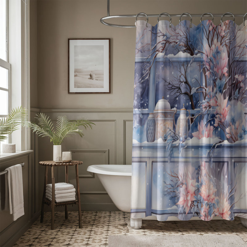Festive Outdoors - Premium Shower Curtain, 74"H x 71"W