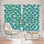 Paire de rideaux occultant et isolant avec passe-tringle Floral