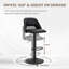 Swivel Upholstered Bar Stool-1537500504