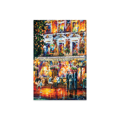 Sherlock Holmes sur plastique / acrylique par Leonid Afremov, peinture