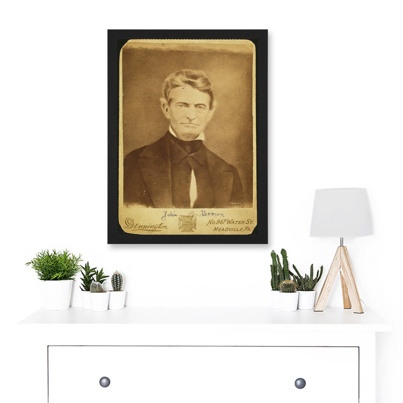 Portrait John Brown Abolitionist Slavery USA - Single Picture Frame Print