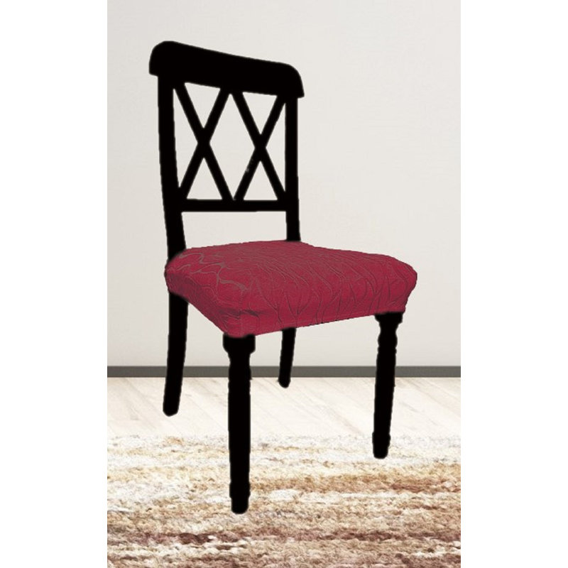 Housse extensible pour siège de chaise (14 x 15 po) - Argent, Polyester bourgogne