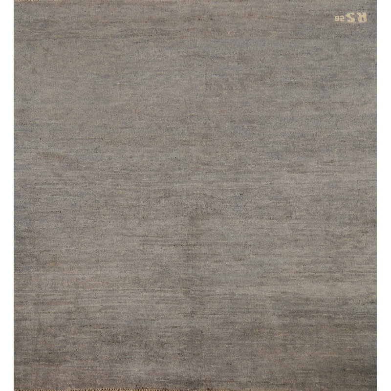 Gray Modern Gabbeh Oriental Rug 4x4