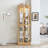 Lighted Glass Curio Display Cabinet,Display Cabinet,Glass Storage Cabinet Glass Wine Cabinet Wood Frame Toy Display For Living Room, Kitchen, Pantry Light Bulb Included-835556470