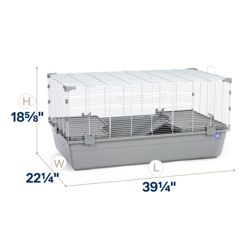 Cage pour petits animaux Drabeck, Gris