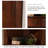 17.01"Retro Solid Wood Rectangular Corner Cabinet
