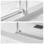 60 po X P 72 po H Porte de douche coulissante simple sans cadre avec Verre transparent-116269470