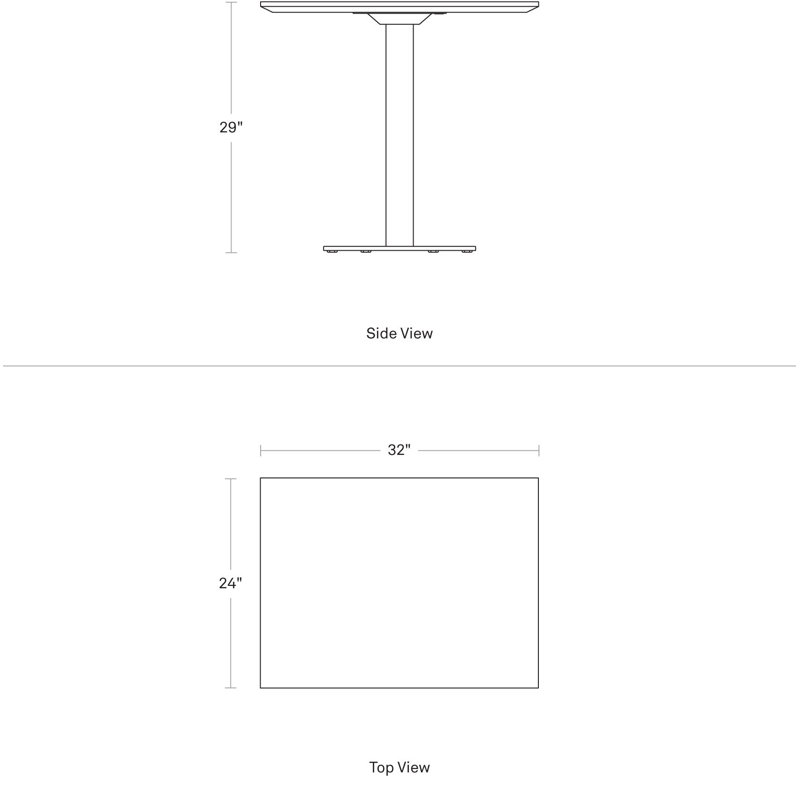 Easy Dining Table, Matte White, White