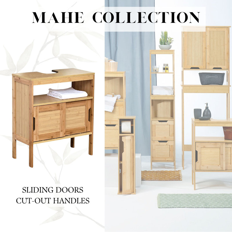 Mahe Bamboo Freestanding Under-Sink Bathroom Cabinet