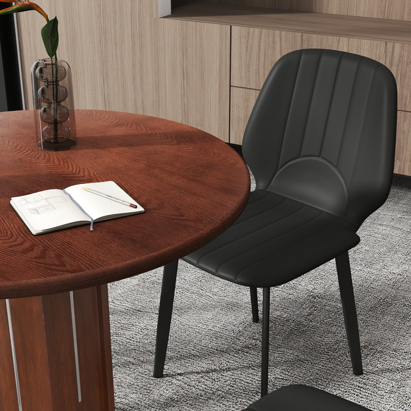 Table de conférence Nexus et 2 chaises, Brun, H 27,95 po x l 31,49 po x P 31,49 po, Noir