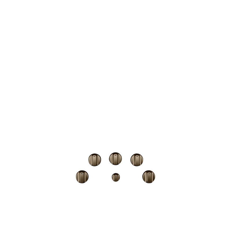Cooktop Knob, Brushed Bronze